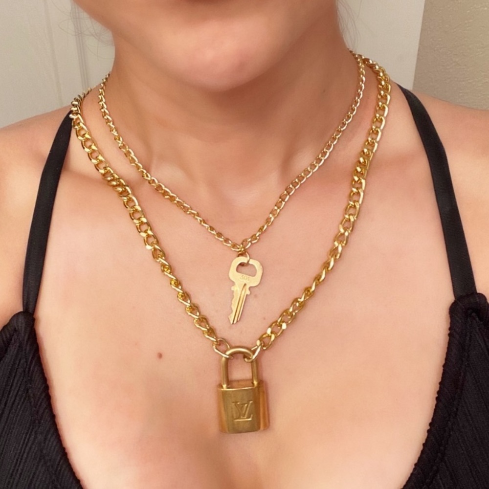 Louis Vuitton Lock and Key Fashion Chain